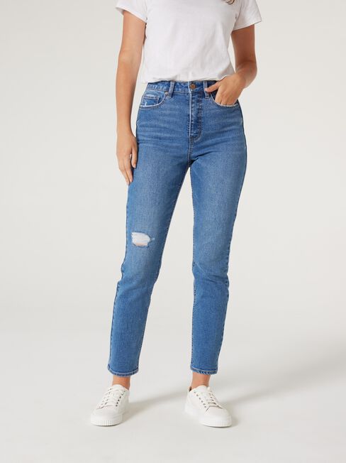 Sienna High Waisted Slim Straight Jeans