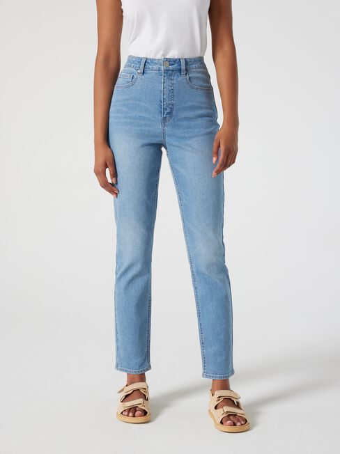 Sienna High Waisted Slim Straight Jeans