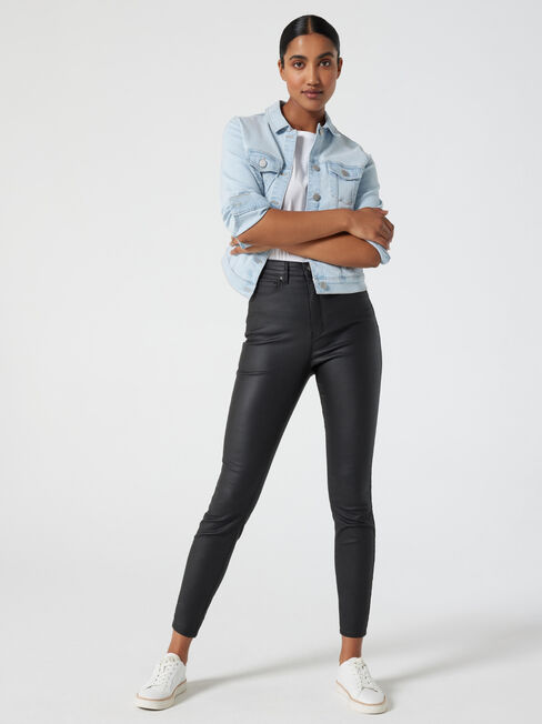 Willow Coated High Waist skinny 7/8 jeans